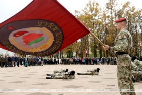Отправка призывников в соединения и воинские части ВС Беларуси