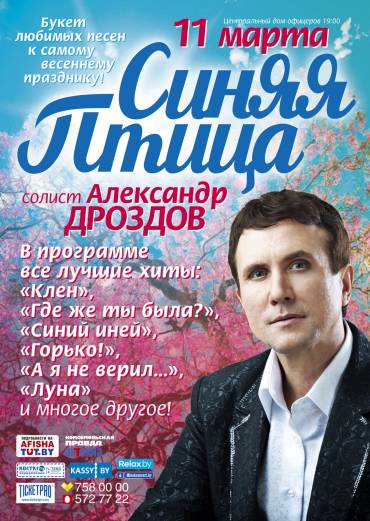 Концерт ВИА «Синяя птица» солист Александр Дроздов